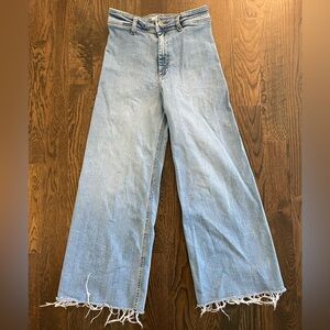 Zara straight high waist marine jean